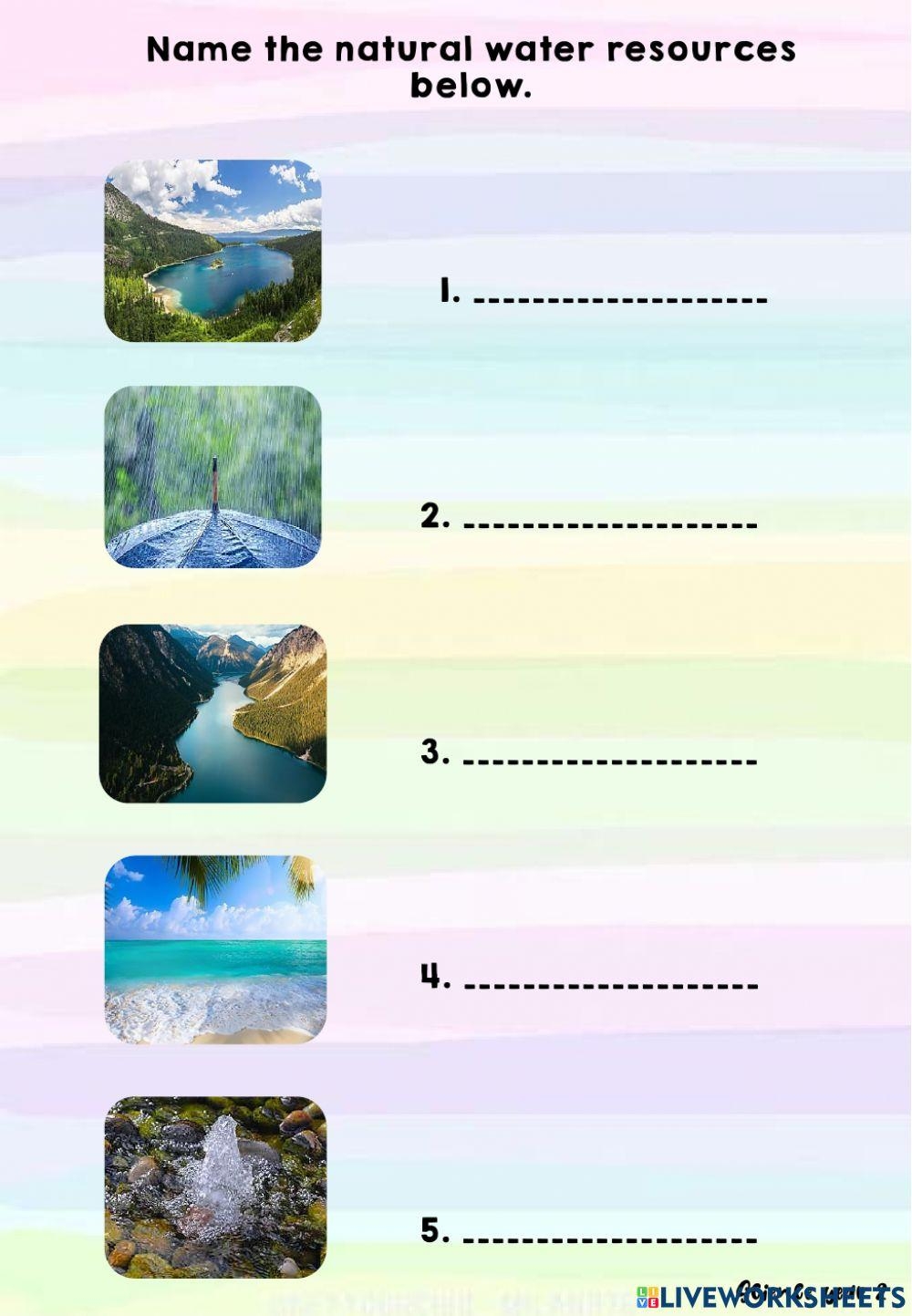 Free Water Resources Worksheet Download Free Water Resources Worksheet Png Images Free Worksheets On Clipart Library