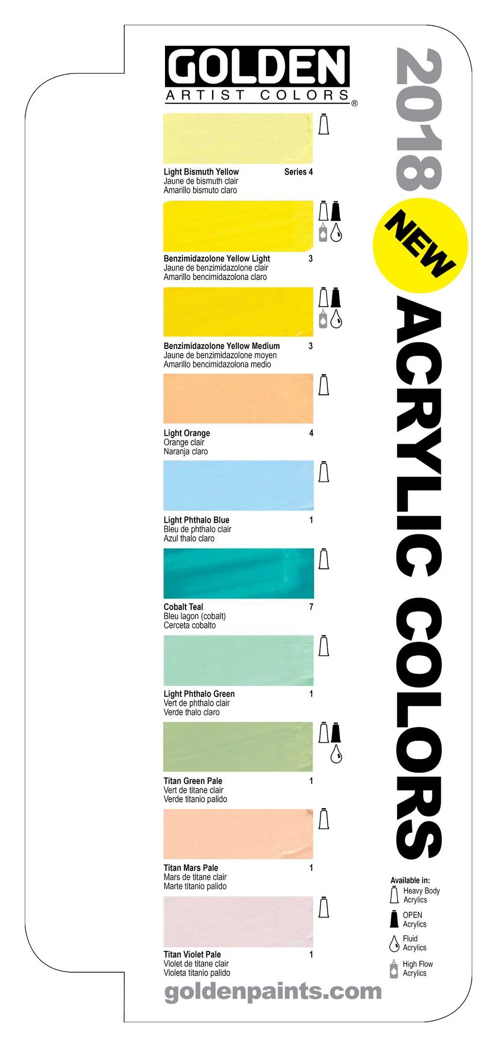 Golden Acrylics Heavy Body 2oz Artist Corner