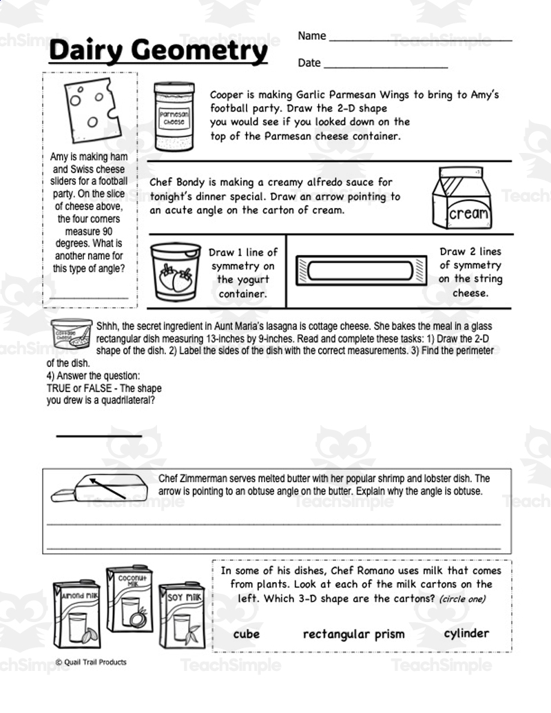 Grade 3 MATH Worksheets For ALL DOMAINS Chef Theme By Teach Simple