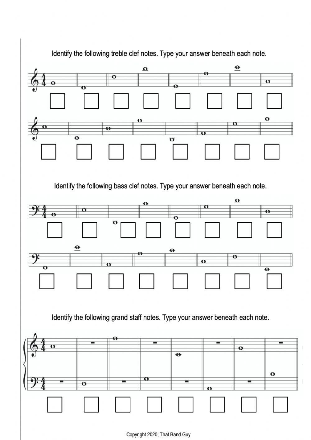 Grand Staff Worksheet 1 Worksheet Worksheets Library