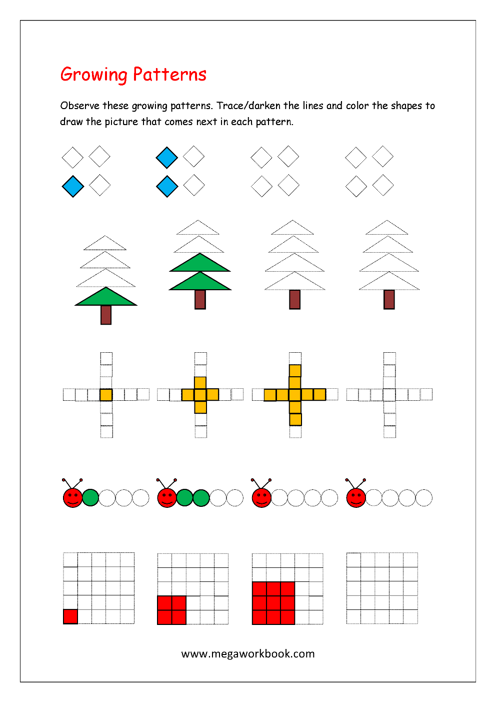 Growing And Shrinking Patterns Growing And Shrinking Patterns