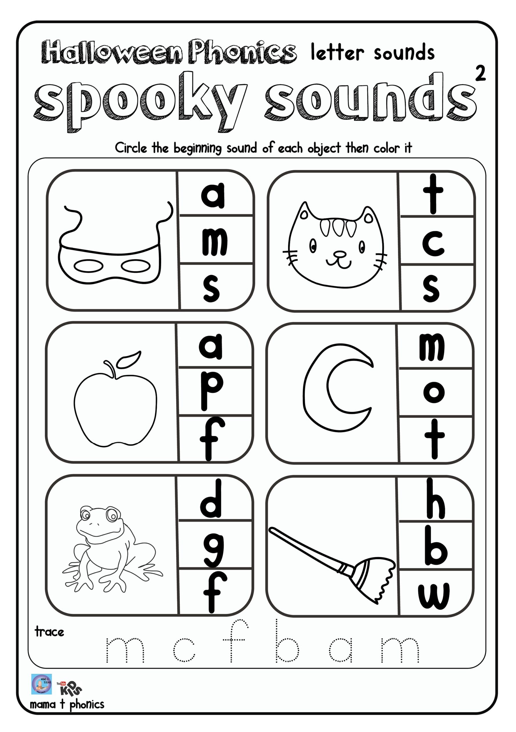 Halloween Phonics Fun Letter Sounds CVC Words Tricky Words Sight Words Etsy