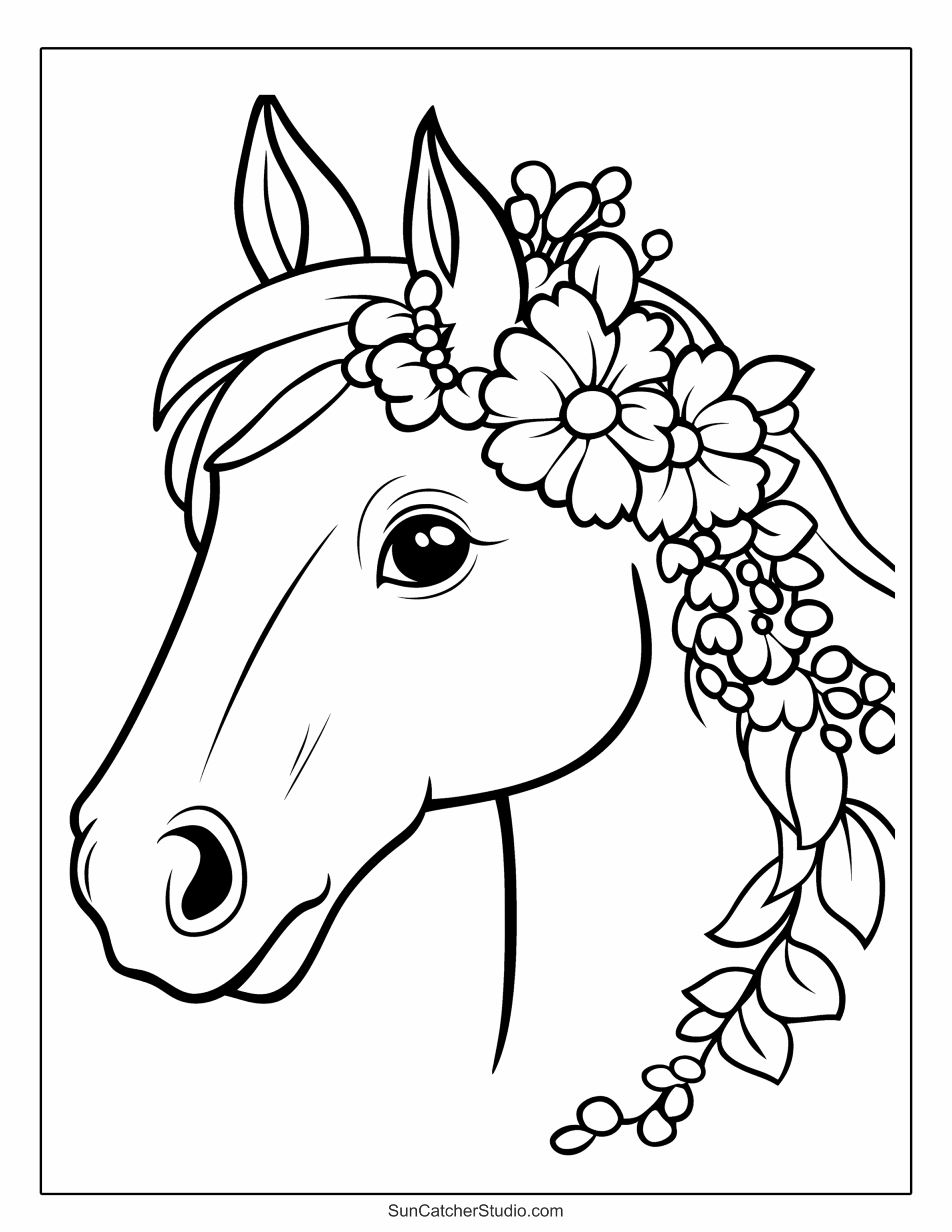 51 Horse Coloring Pages Free PDF Printables
