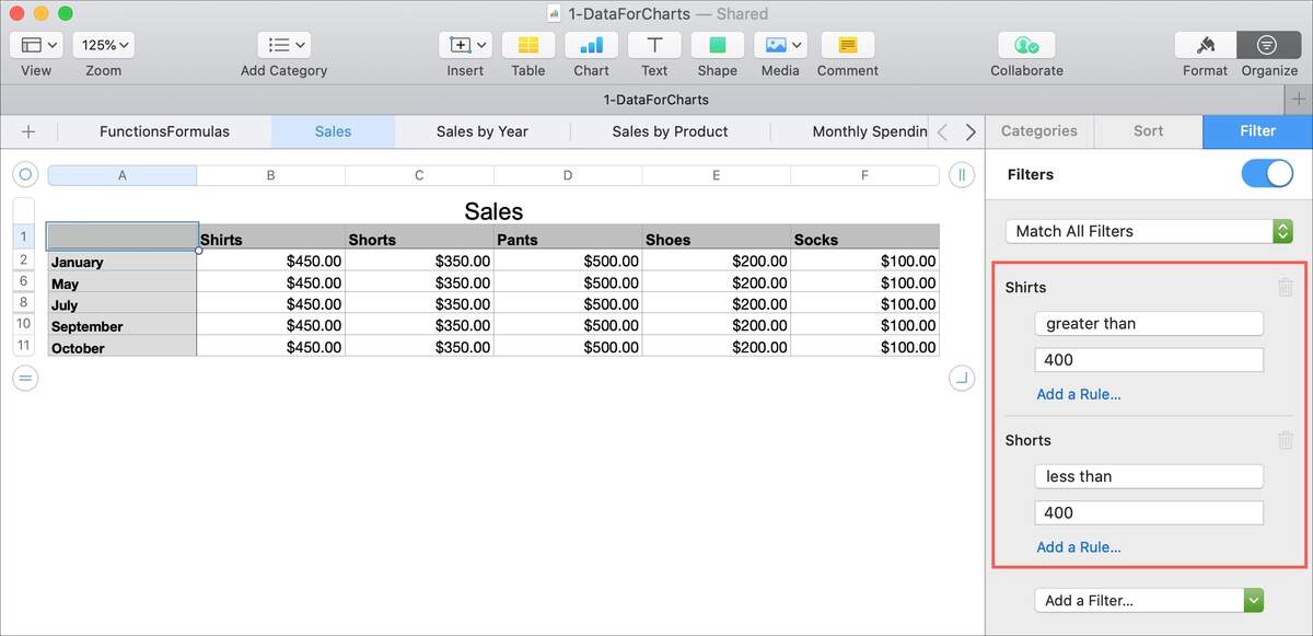How To Filter Your Data In Apple Numbers On Mac How To Filter Your Data In Apple Numbers On Mac