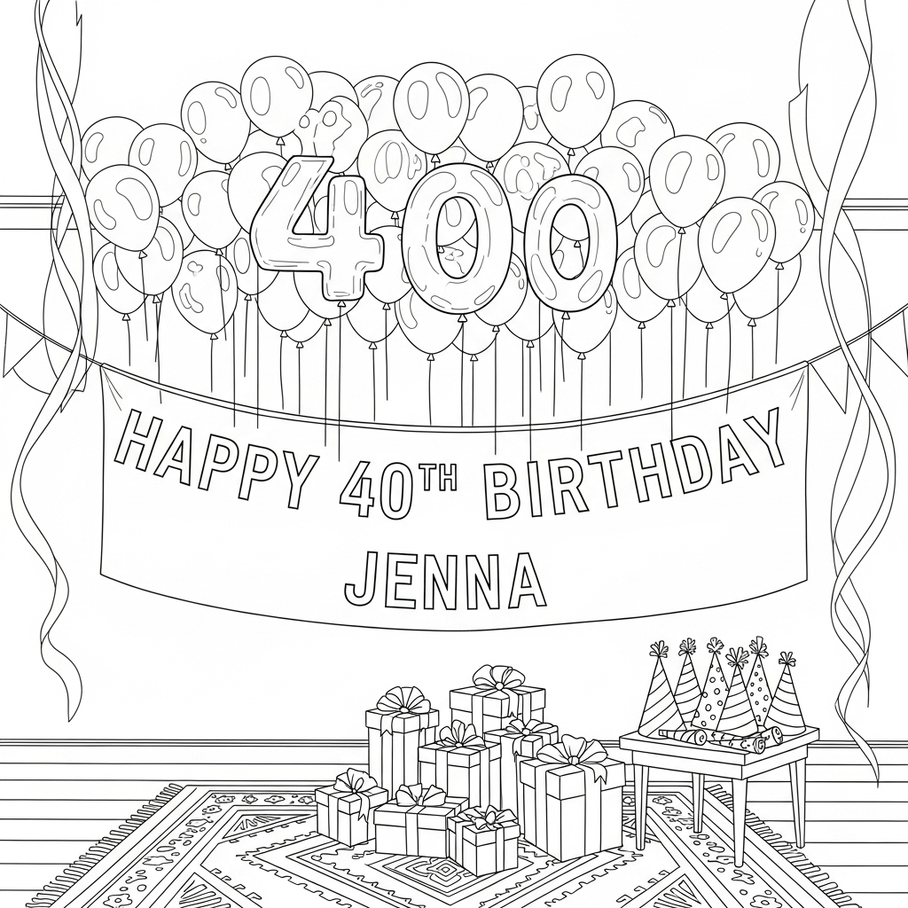 56 Happy Birthday Coloring Pages Cards 100 Free