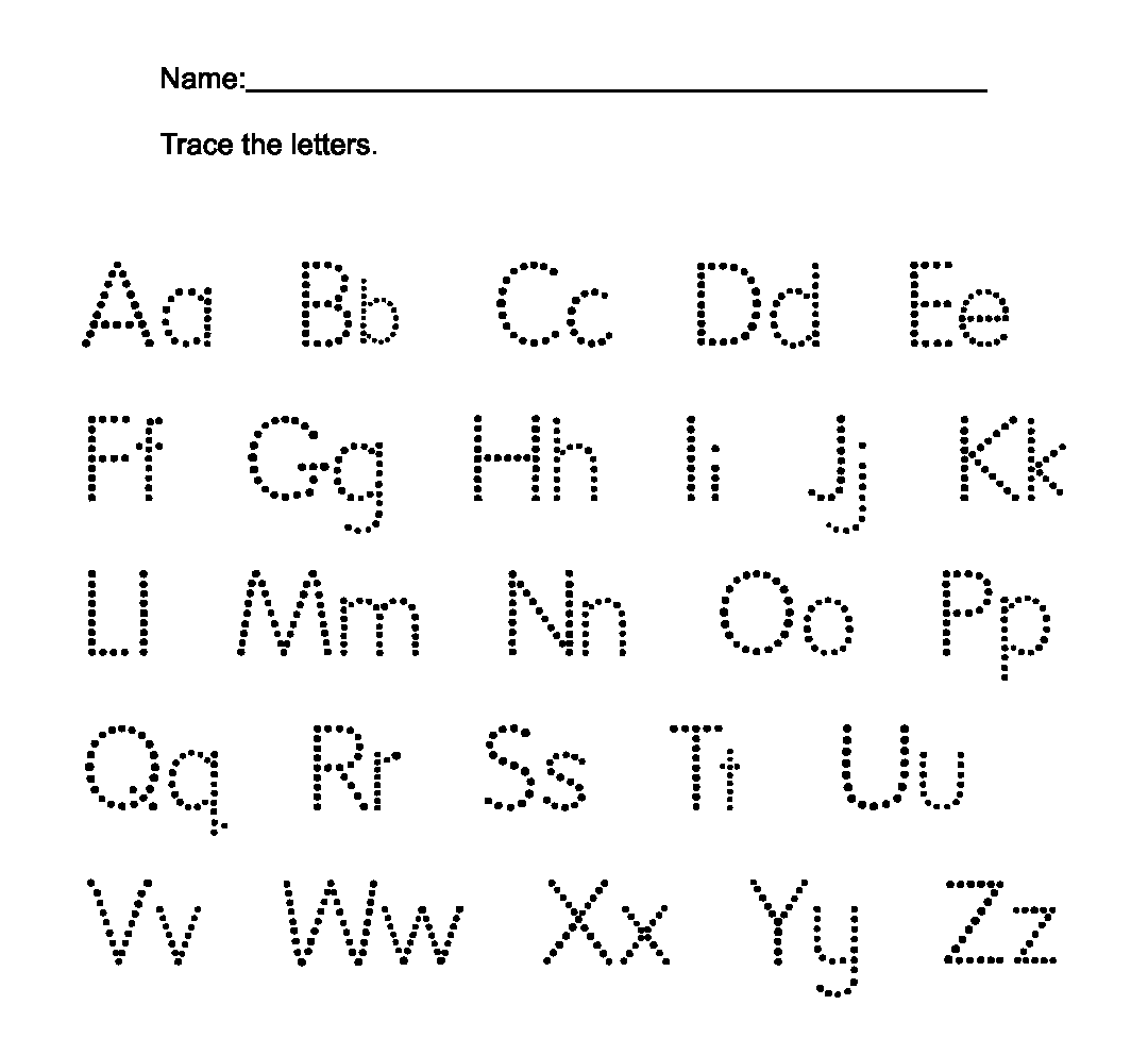 Kids Letter Tracing 10 Free PDF Printables Printablee Worksheets Library