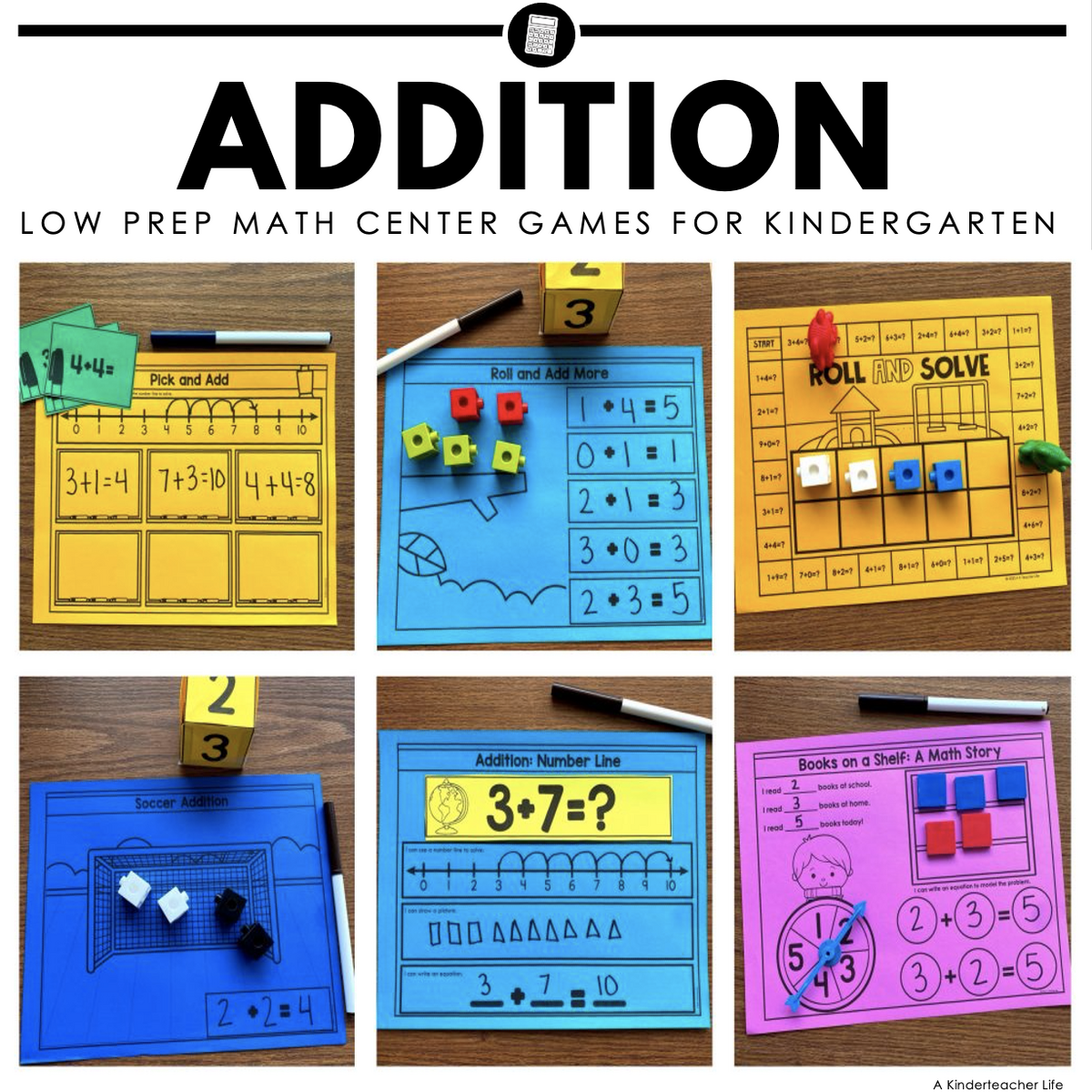 Kindergarten Hands On Math Centers Addition A Kinderteacher Life