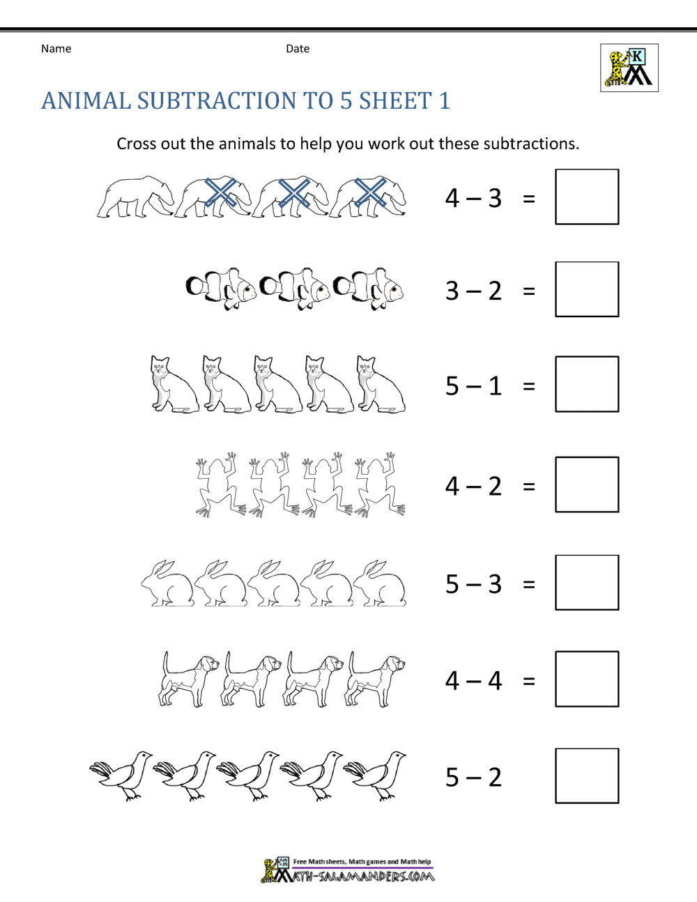 Beginner Subtraction 10 Kindergarten Subtraction Worksheets FREE Printable Worksheets Worksheetfun