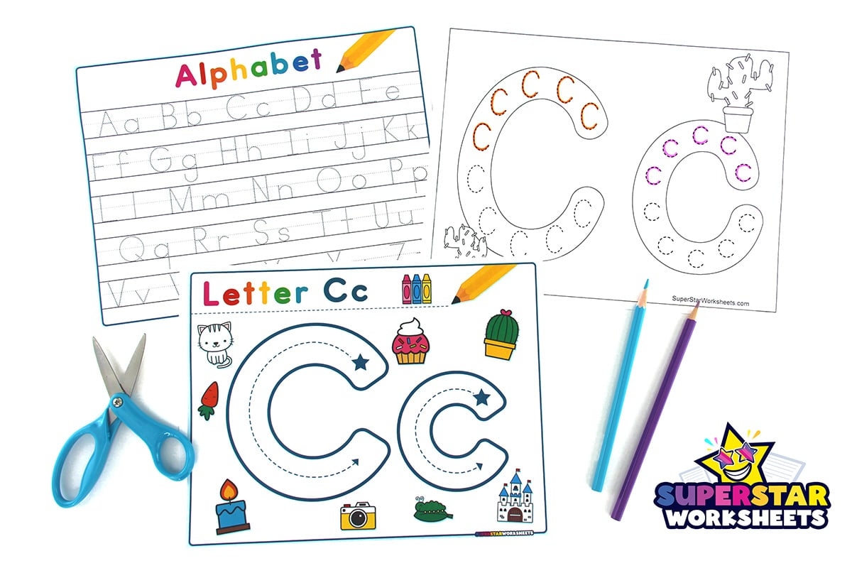 Letter C Tracing Worksheets Superstar Worksheets
