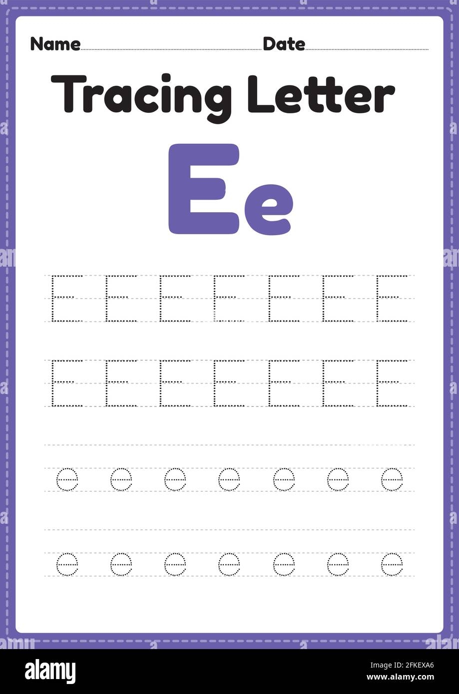 Letter E Worksheet Hi Res Stock Photography And Images Alamy Letter E Worksheet Hi Res Stock Photography And Images Alamy