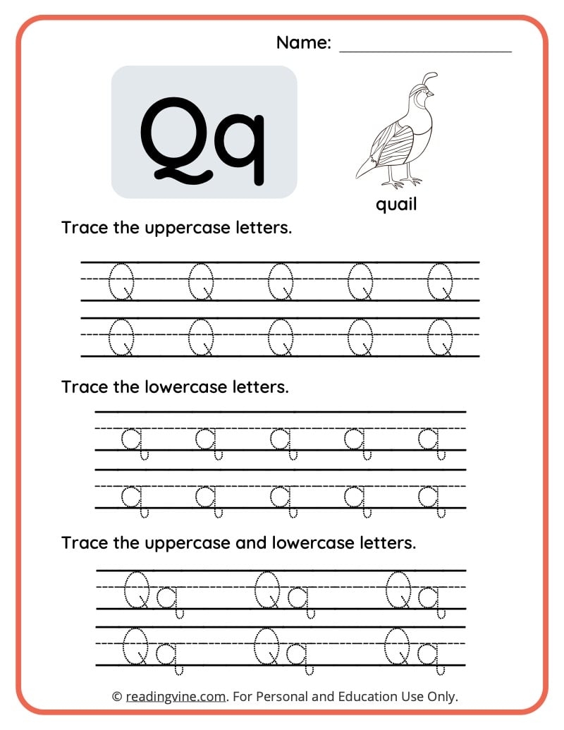 Letter Q Worksheets For Preschool Free Printable Letter Q Worksheets For Preschool Free Printable