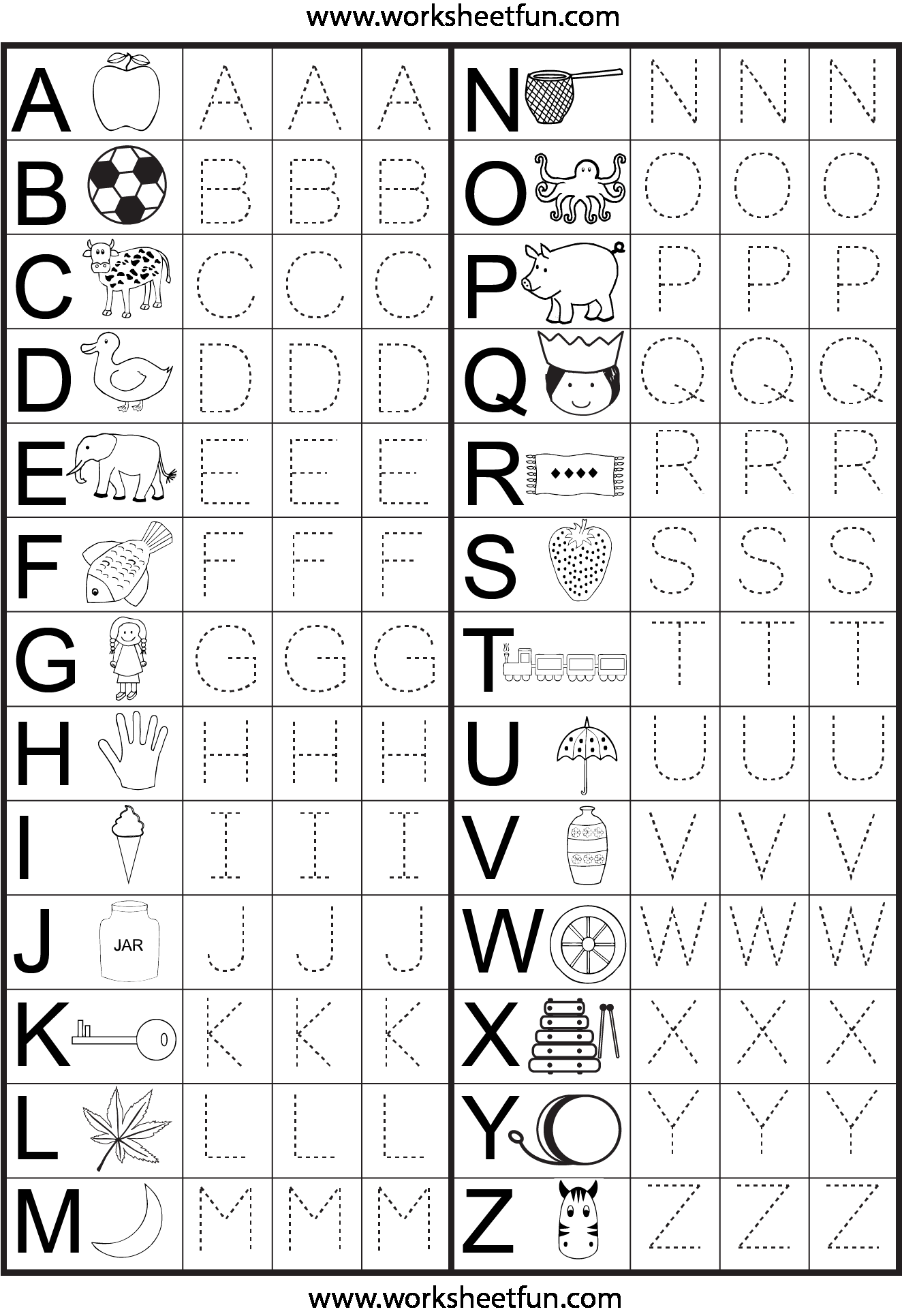 Letter Tracing 2 Worksheets FREE Printable Worksheets Abc Before And After Worksheet Alphabet For Kindergarten Made By Teachers