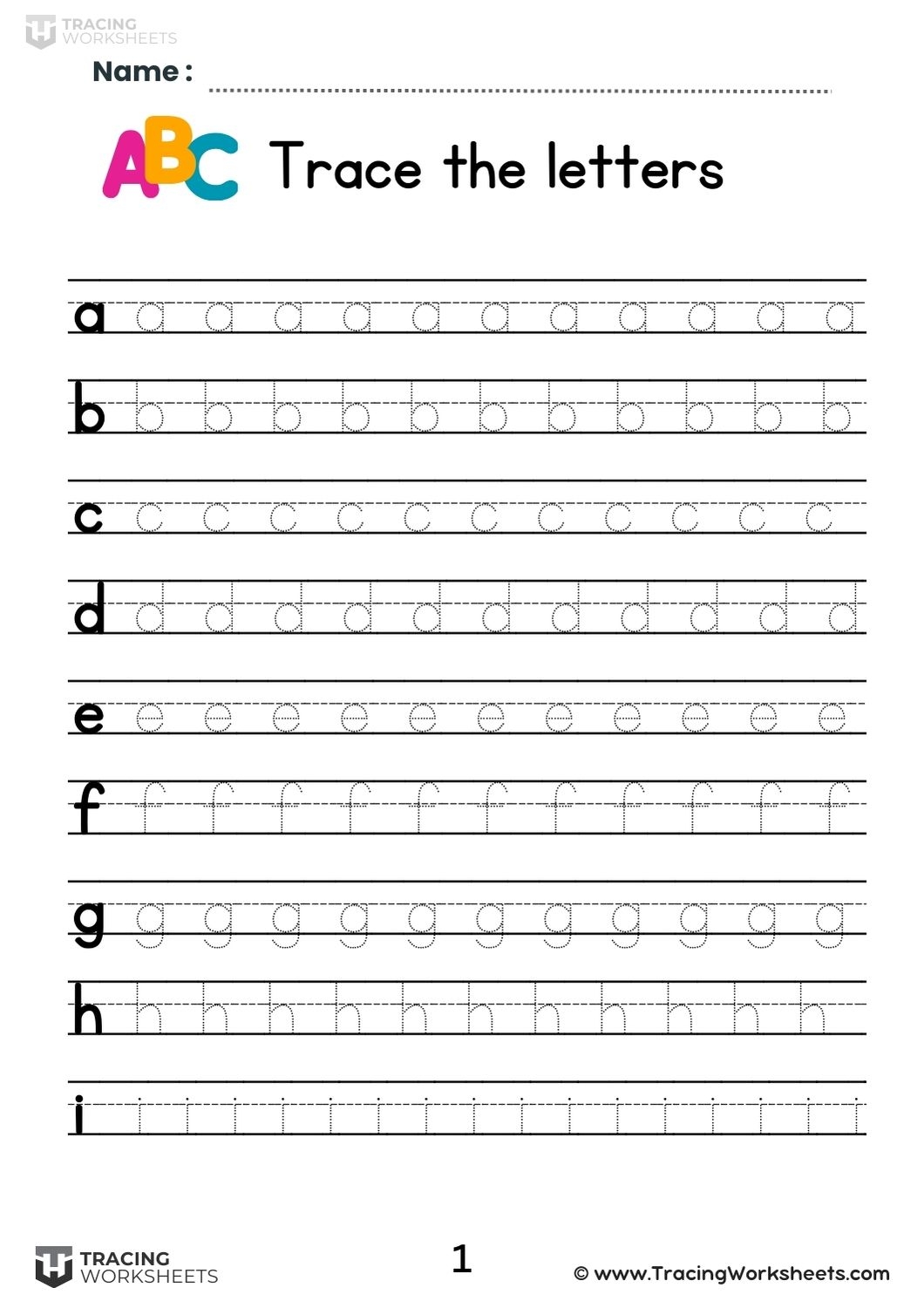 Letter Tracing Worksheets A Z 12 Free Printables Letter Tracing Worksheets A Z 12 Free Printables