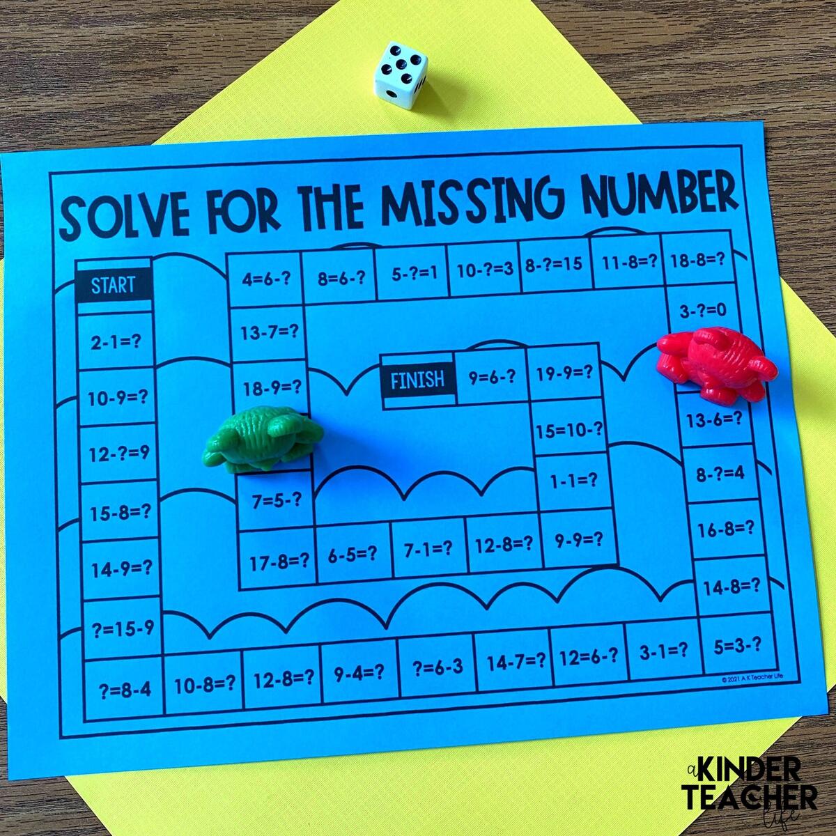Low Prep Subtraction Math Centers For First Grade A Kinderteacher Life