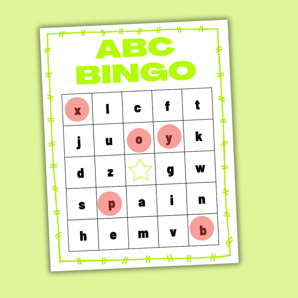 Lowercase Alphabet Bingo Printable Letter Recognition Fun