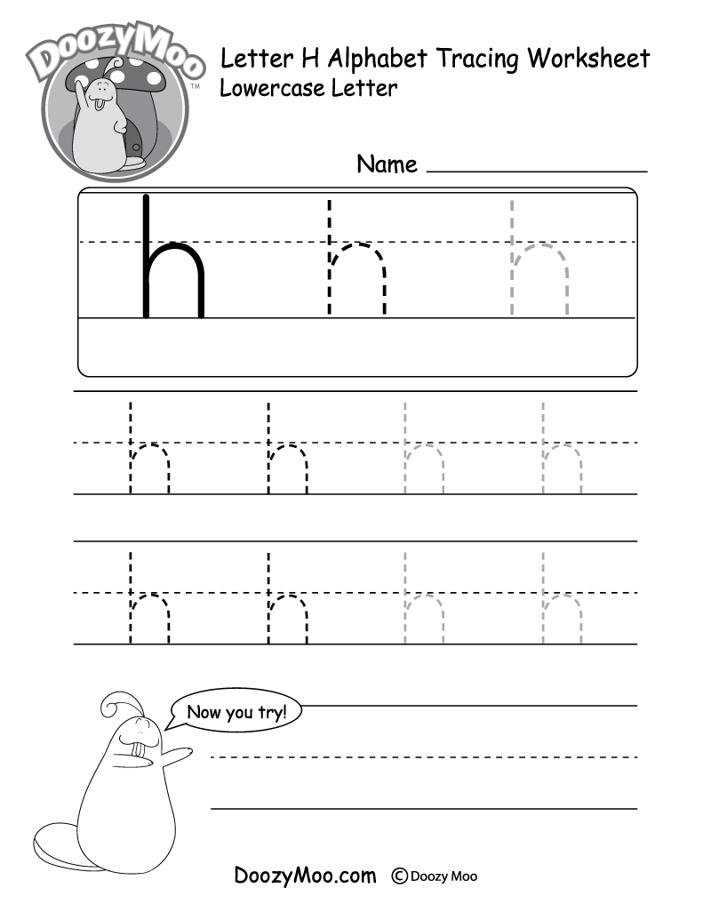 Tracing Letter H Worksheets For Preschool
