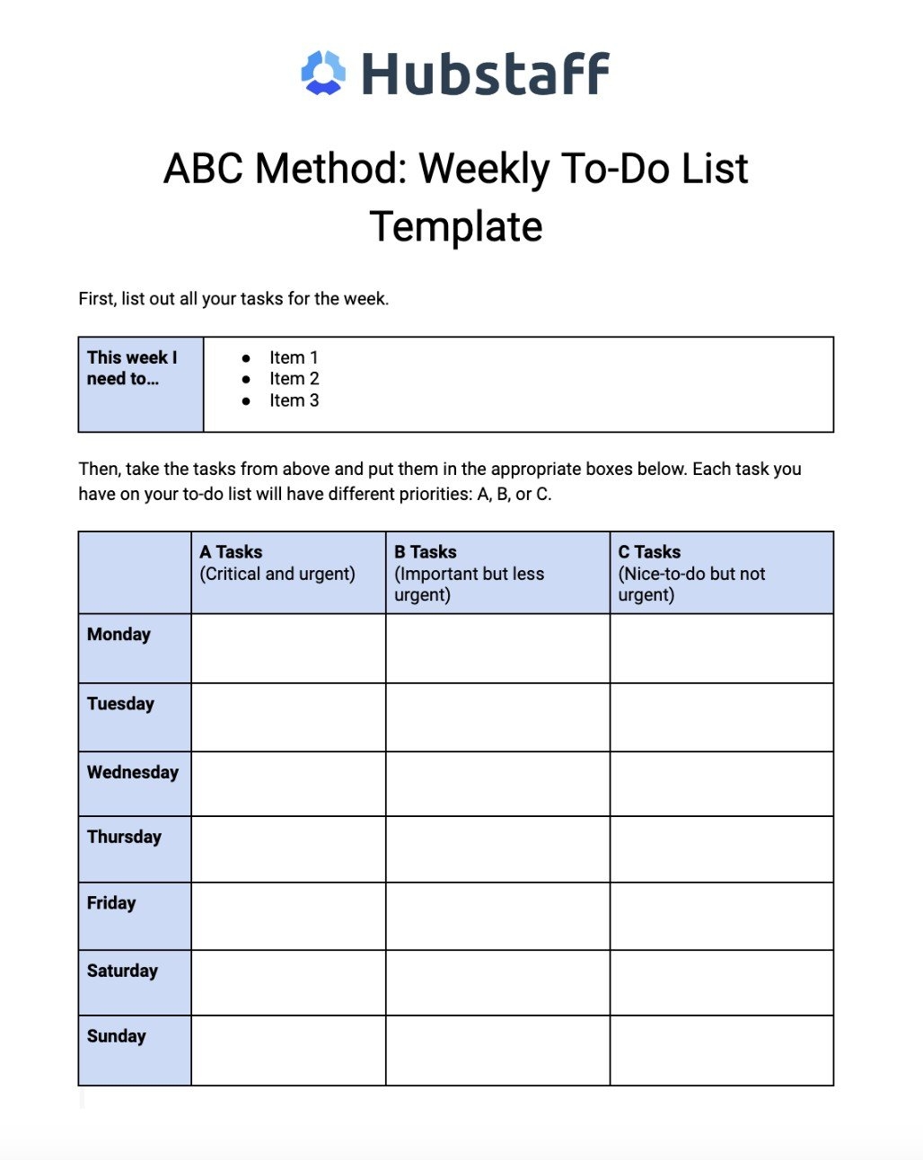 Master Time Management With The ABC Method Hubstaff Blog
