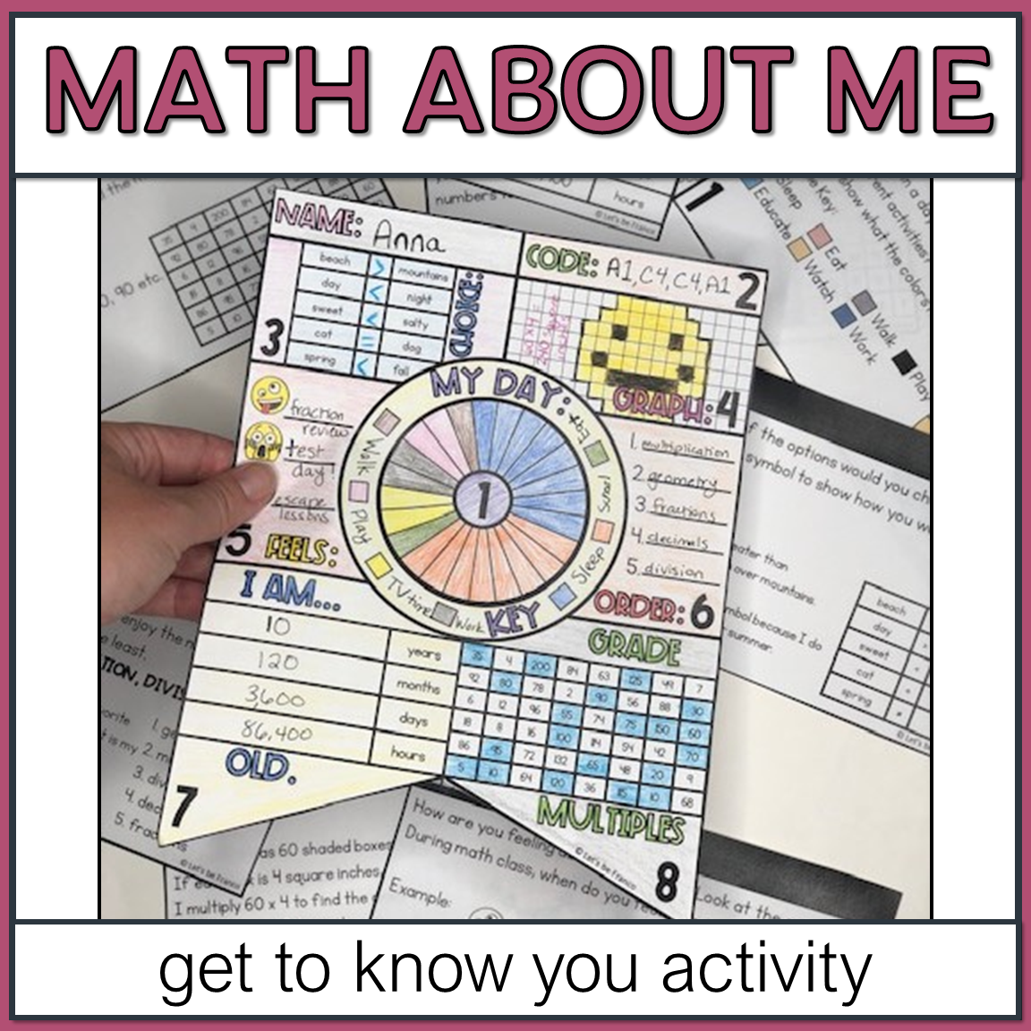 All About Me Math Activity Ideas Worksheets Games And Challenges Teaching Expertise