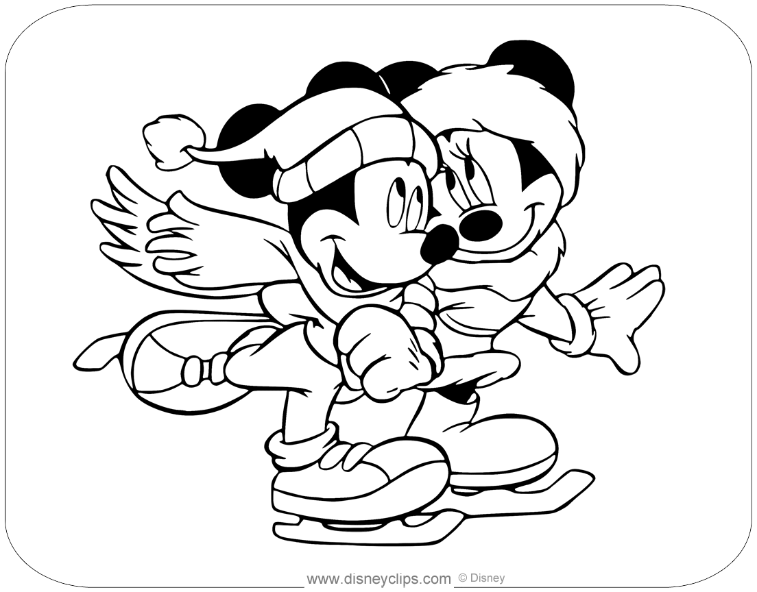 Mickey Minnie Skating Coloring Gif 1200 885 Mickey Minnie Skating Coloring Gif 1200 885