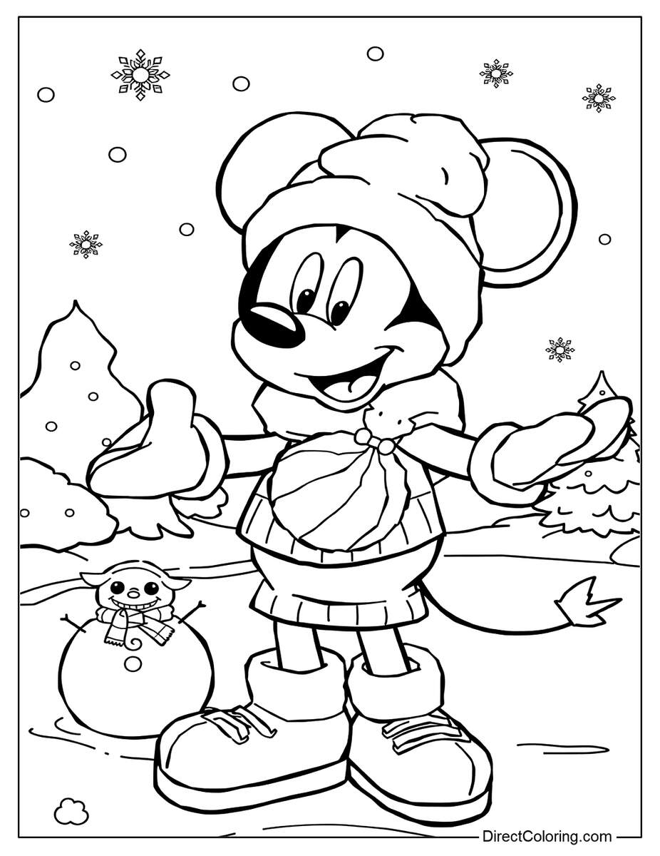 Mickey Mouse Coloring Pages Free PDF To Download And Print