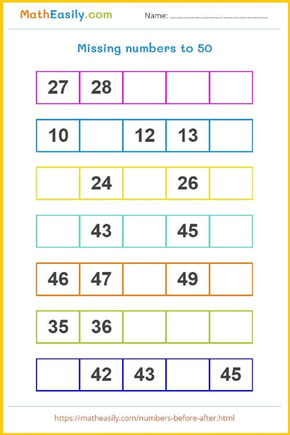 Missing Number Games For Kindergarten Worksheets Missing Number Games For Kindergarten Worksheets
