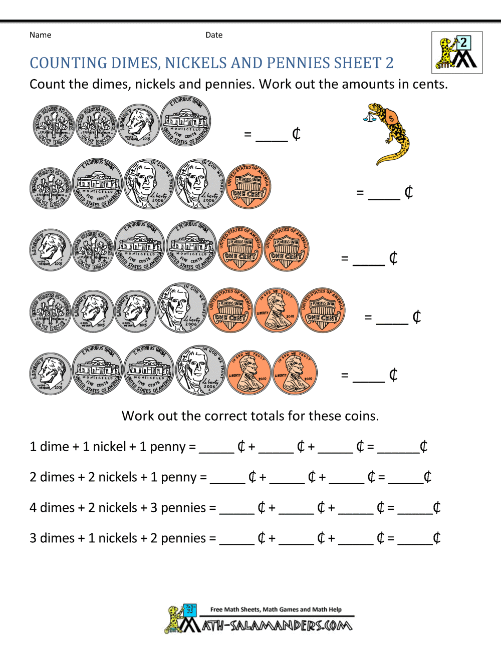 FREE Printable 2nd Grade Math Minutes Worksheets Pdf
