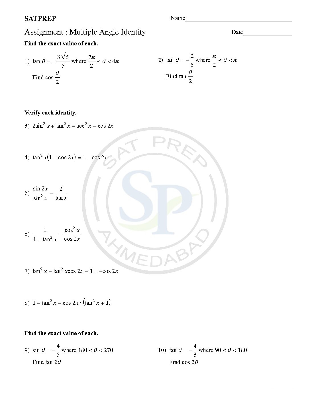 Multiple Angles Identity Are Trigonometric Identity Of Multiple Angles