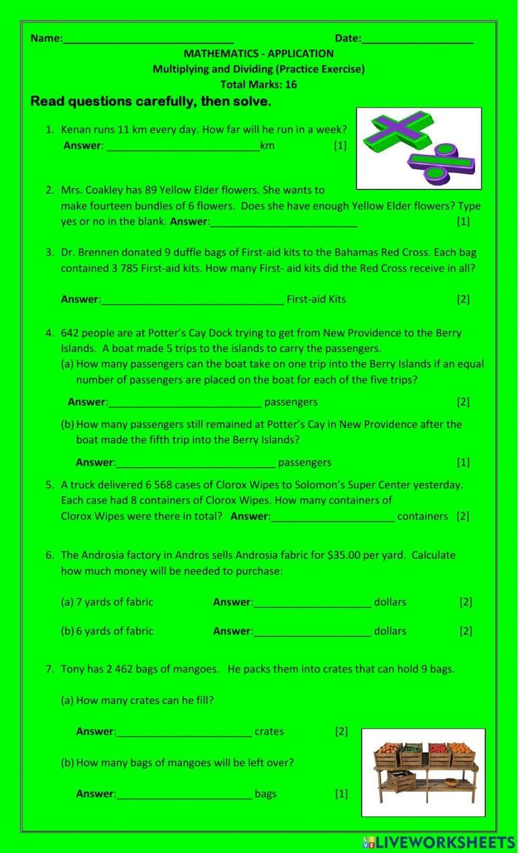 Multiplication Word Problems To 20 Playdough To Plato Worksheets Library