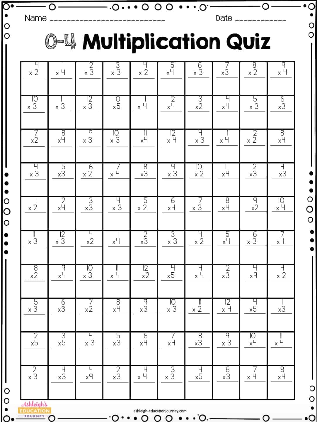 Multiplication Facts For Upper Elementary Students Ashleigh S Education Journey Multiplication Facts For Upper Elementary Students Ashleigh S Education Journey