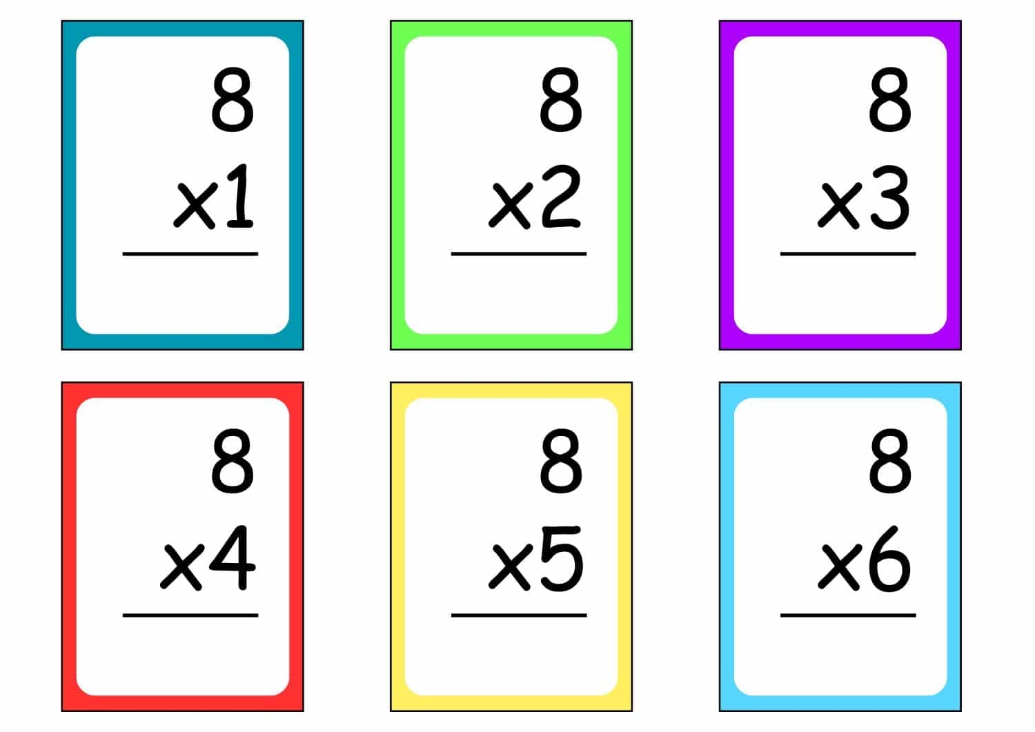 Multiplication Flashcards Free Printables 48 Pages Teach Prints