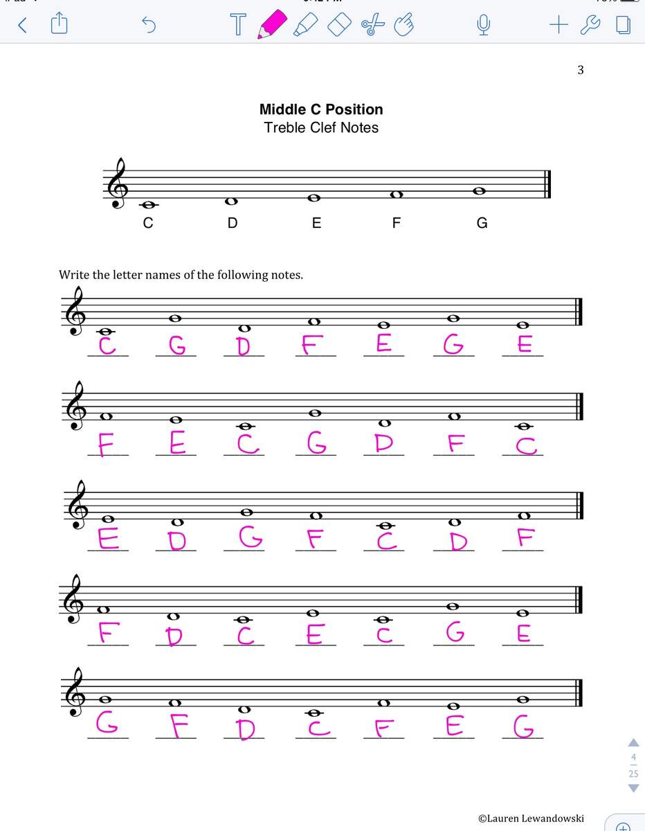 Name The Notes Worksheet Learn Music Theory With Interactive Exercises