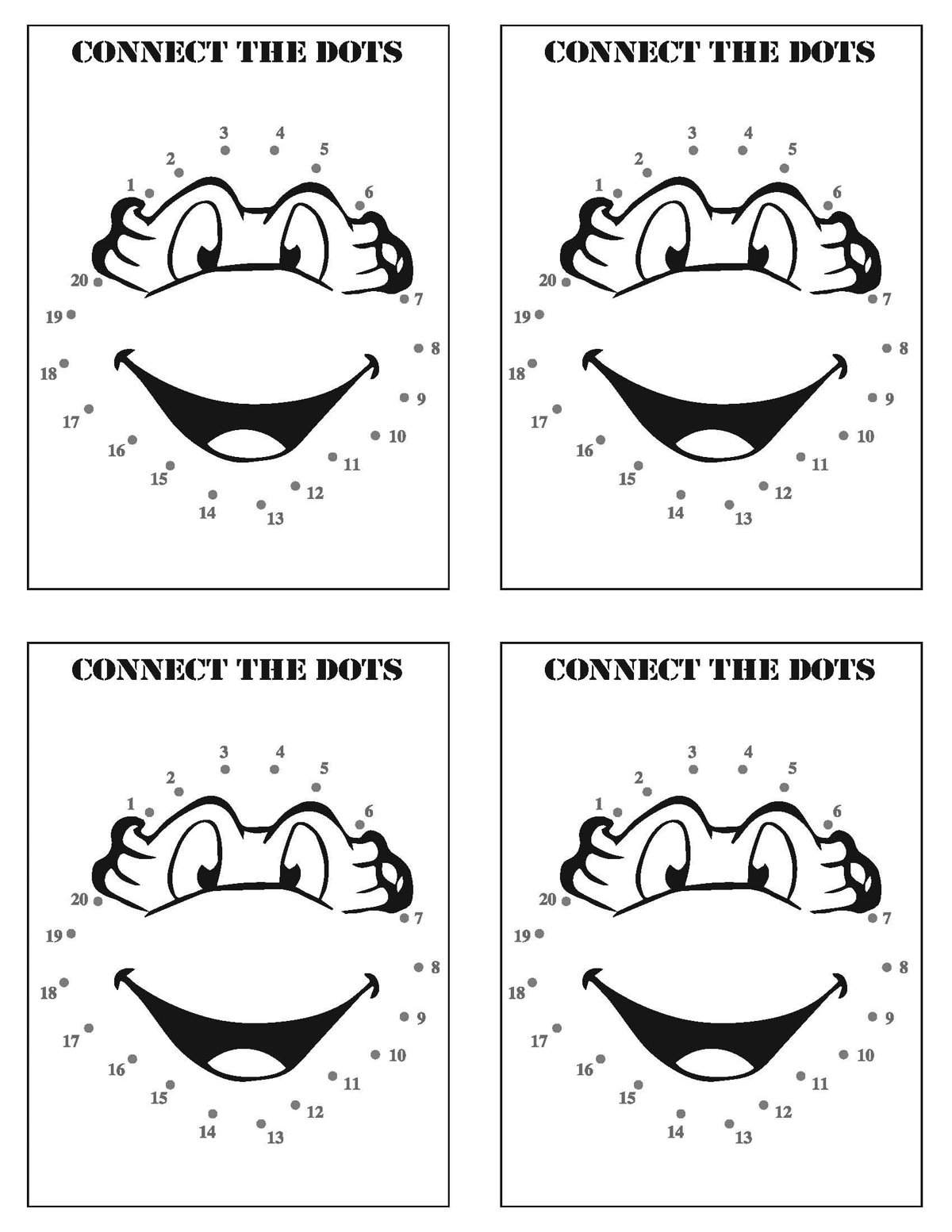 Ninja Turtle Dot To Dot
