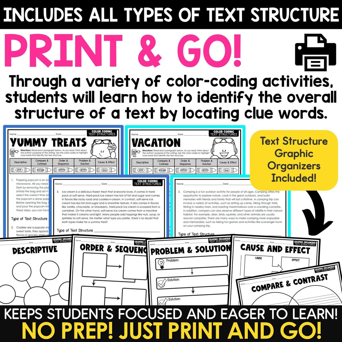 Nonfiction Text Structures Worksheets Color By Code Informational Text Structure A Love Of Teaching Kim Miller Nonfiction Text Structures Worksheets Color By Code Informational Text Structure A Love Of Teaching Kim Miller