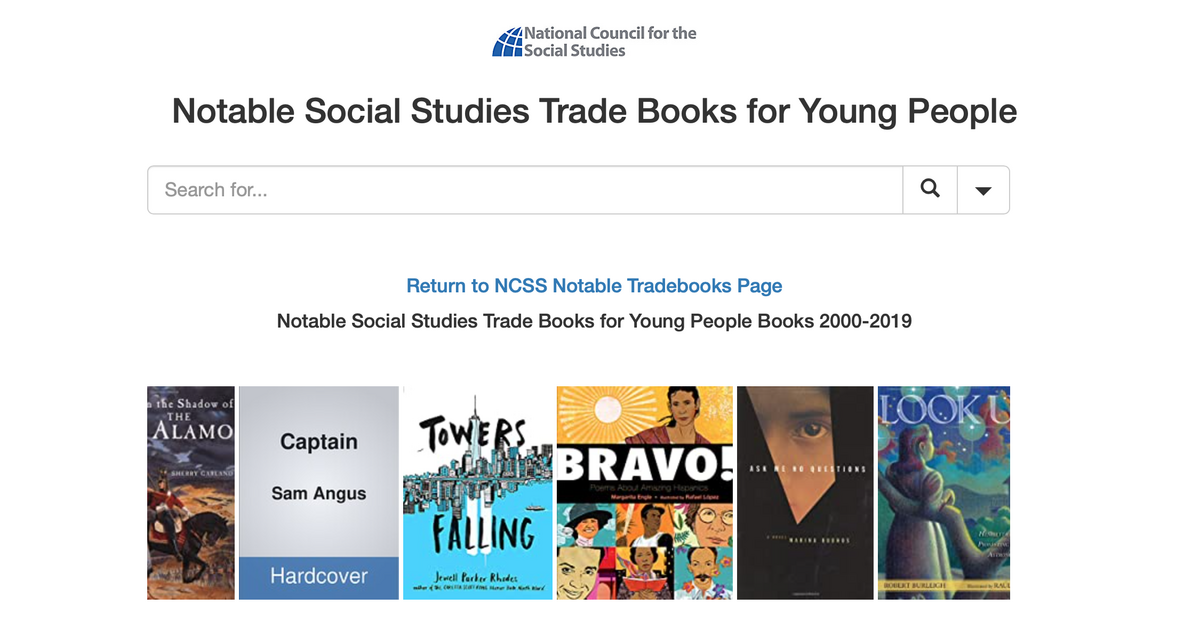 Notable Social Studies Trade Books For Young People Social Studies Notable Social Studies Trade Books For Young People Social Studies