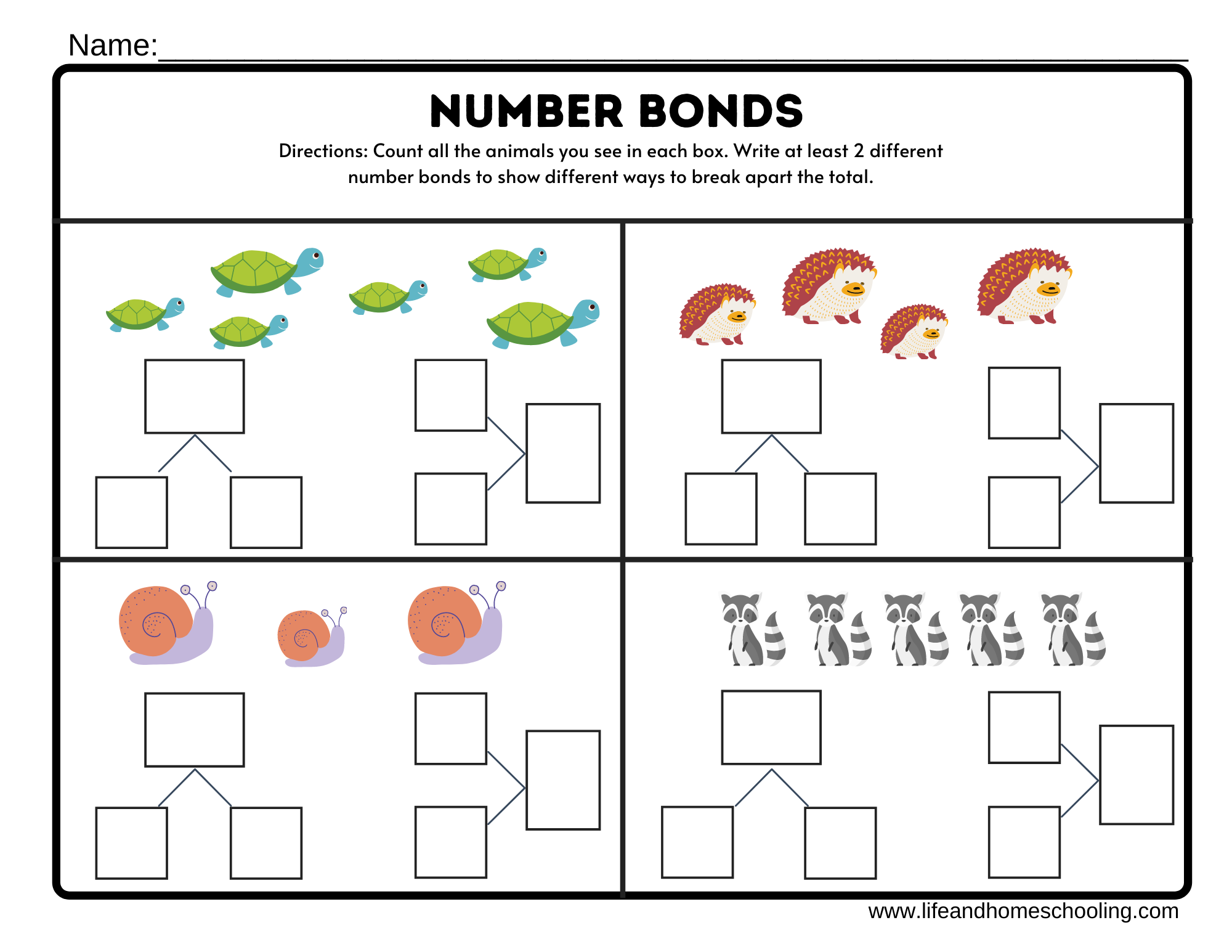 Number Bonds Made By Teachers Primer Math U See