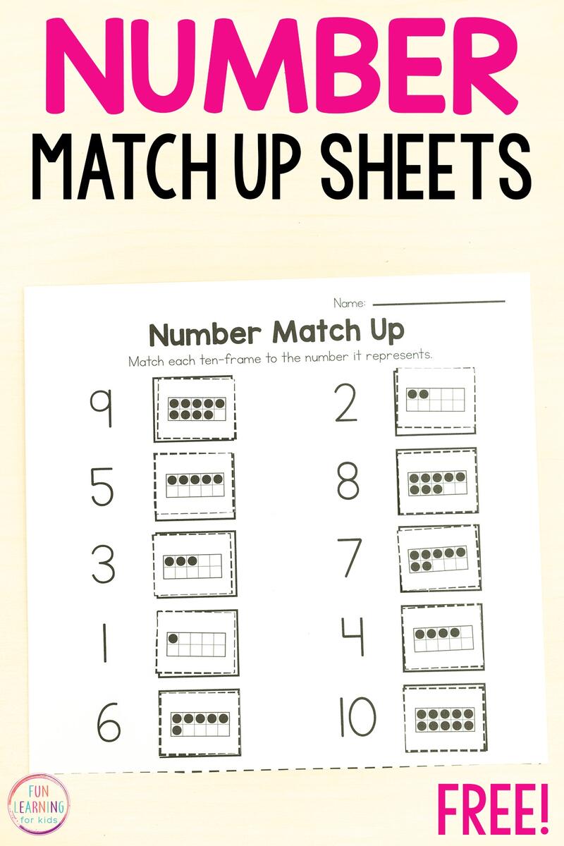 Find And Dot Matching Numbers Fun Early Learning