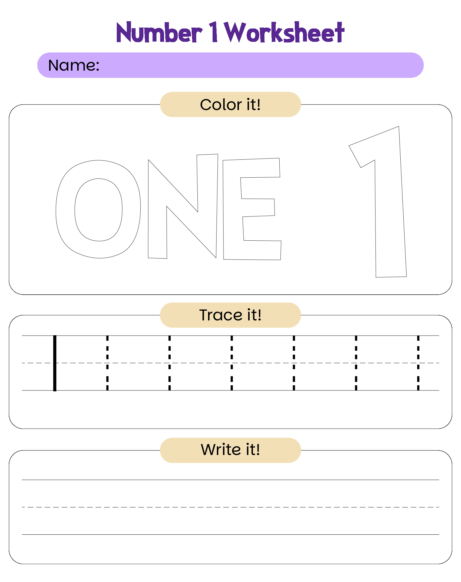Numbers 1 10 Chart Preschool 10 Free PDF Printables Printablee