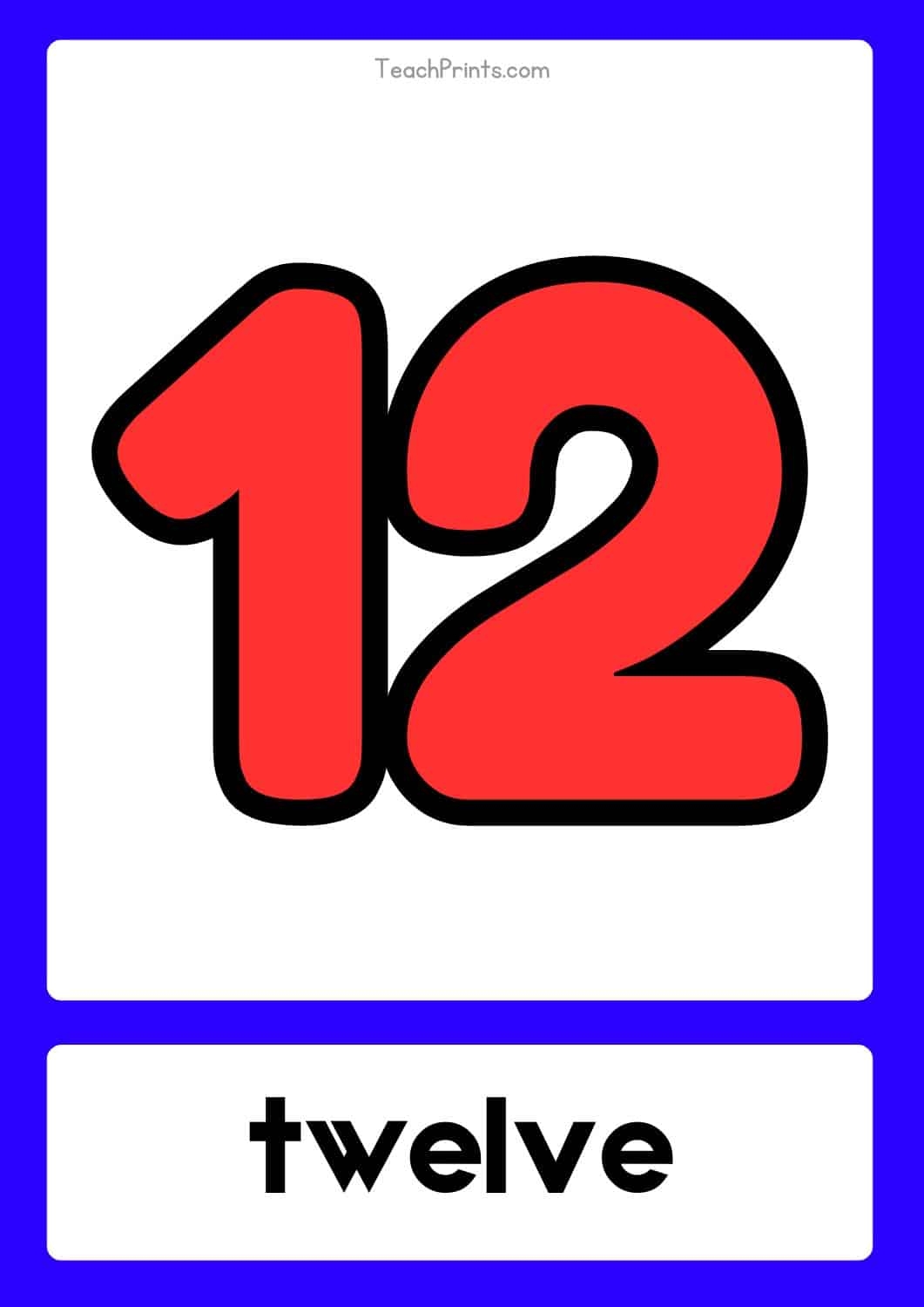 FREE Printable Calendar Numbers 1 31