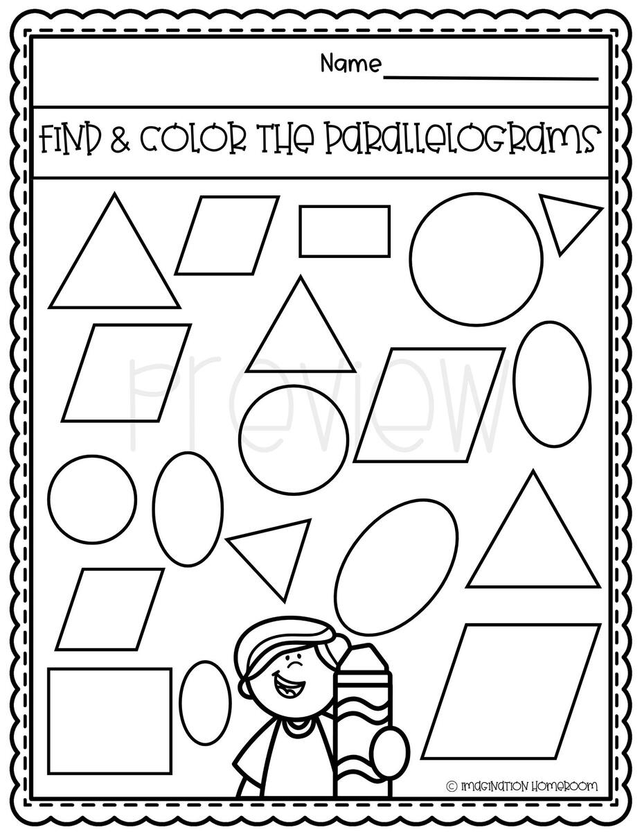 Parallelogram Shape Tracing Worksheets For Preschool And Pre K Fine Motor Skills Shape Recognition Find And Color Printable Activity Etsy Parallelogram Shape Tracing Worksheets For Preschool And Pre K Fine Motor Skills Shape Recognition Find And Color Printable Activity Etsy