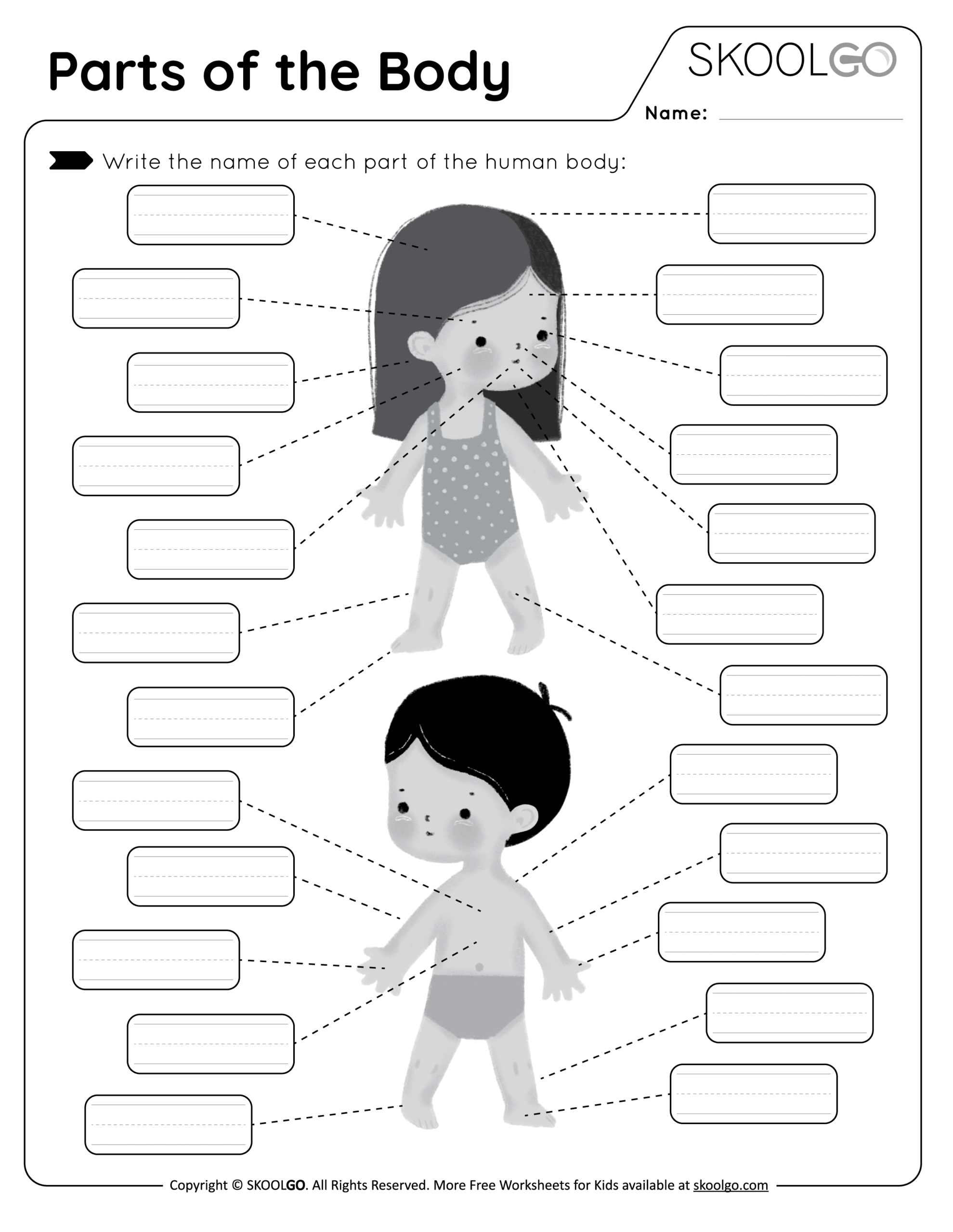 Customize 82 Body Parts Worksheets Templates Online Canva