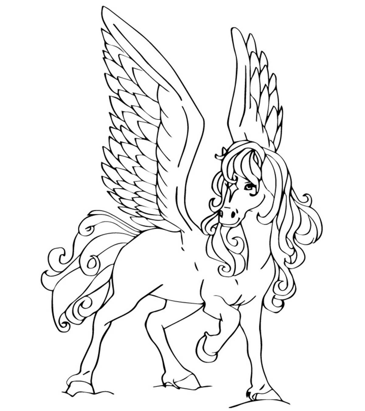 Pegasus Coloring Pages 10 Free Printables For Kids
