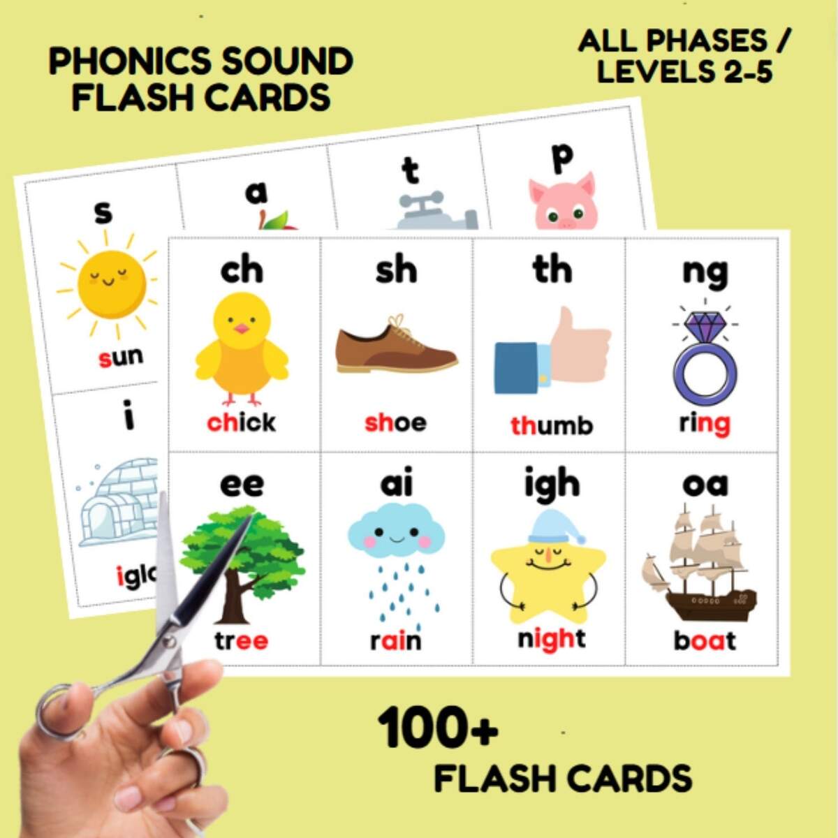 Amazon Phonics Flash Cards Learn To Read In 20 Phonic Stages Digraphs CVC Blends Long Vowel Sounds Phonics Games For Kids Ages 4 8 And Sight Word Bingo Game Level