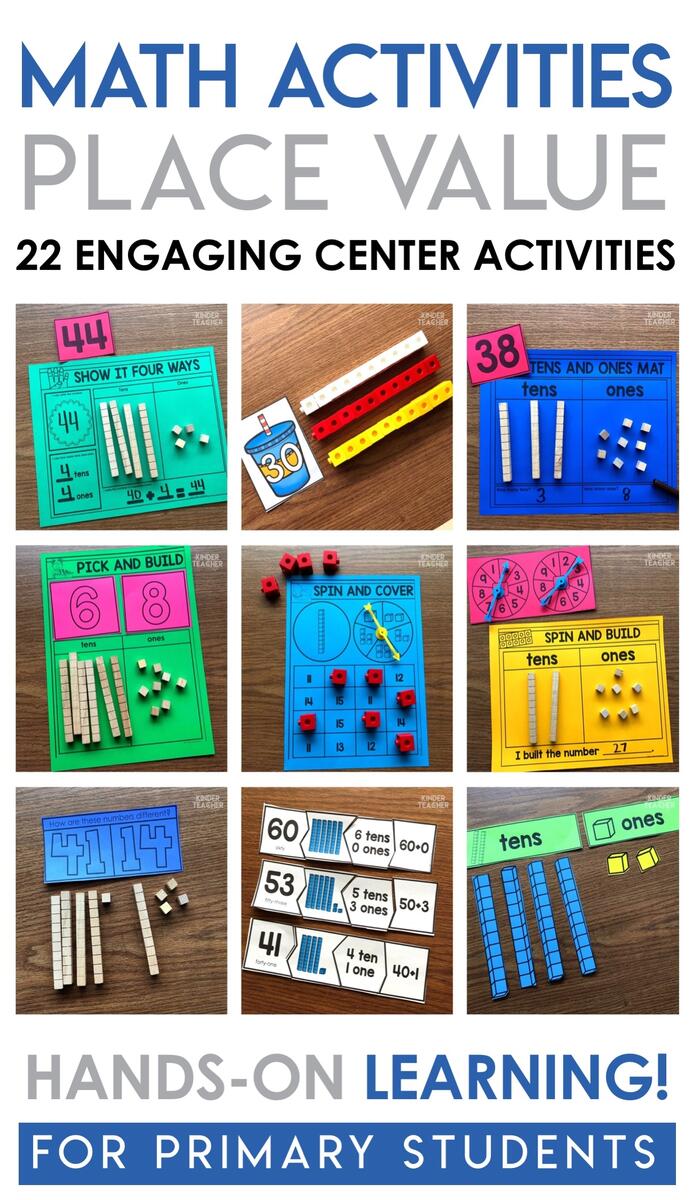 Place Value Math Centers A Kinderteacher Life Place Value Math Centers A Kinderteacher Life