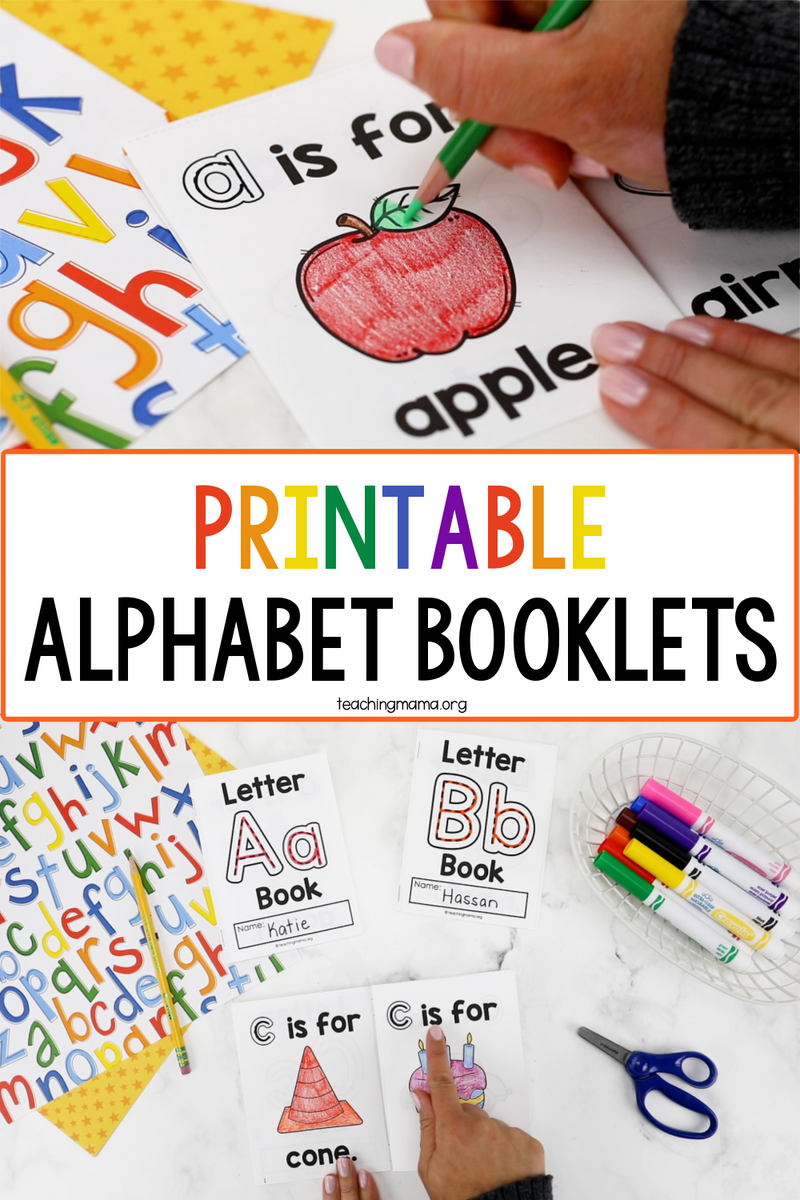 Printable Alphabet Booklets Teaching Mama Free Alphabet Book The Kindergarten Connection