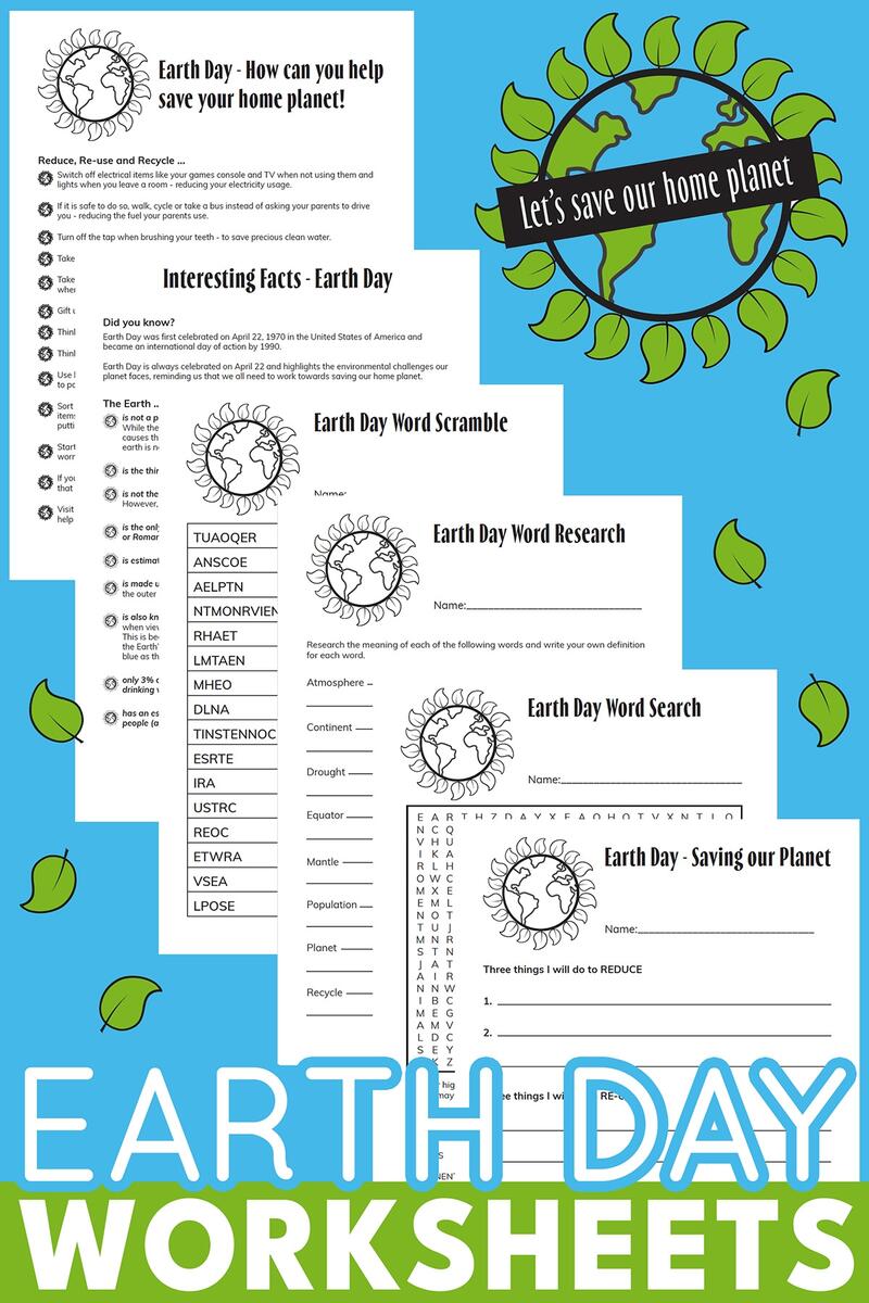 Printable Earth Day Worksheets For Elementary Primary Grades Printable Earth Day Worksheets For Elementary Primary Grades