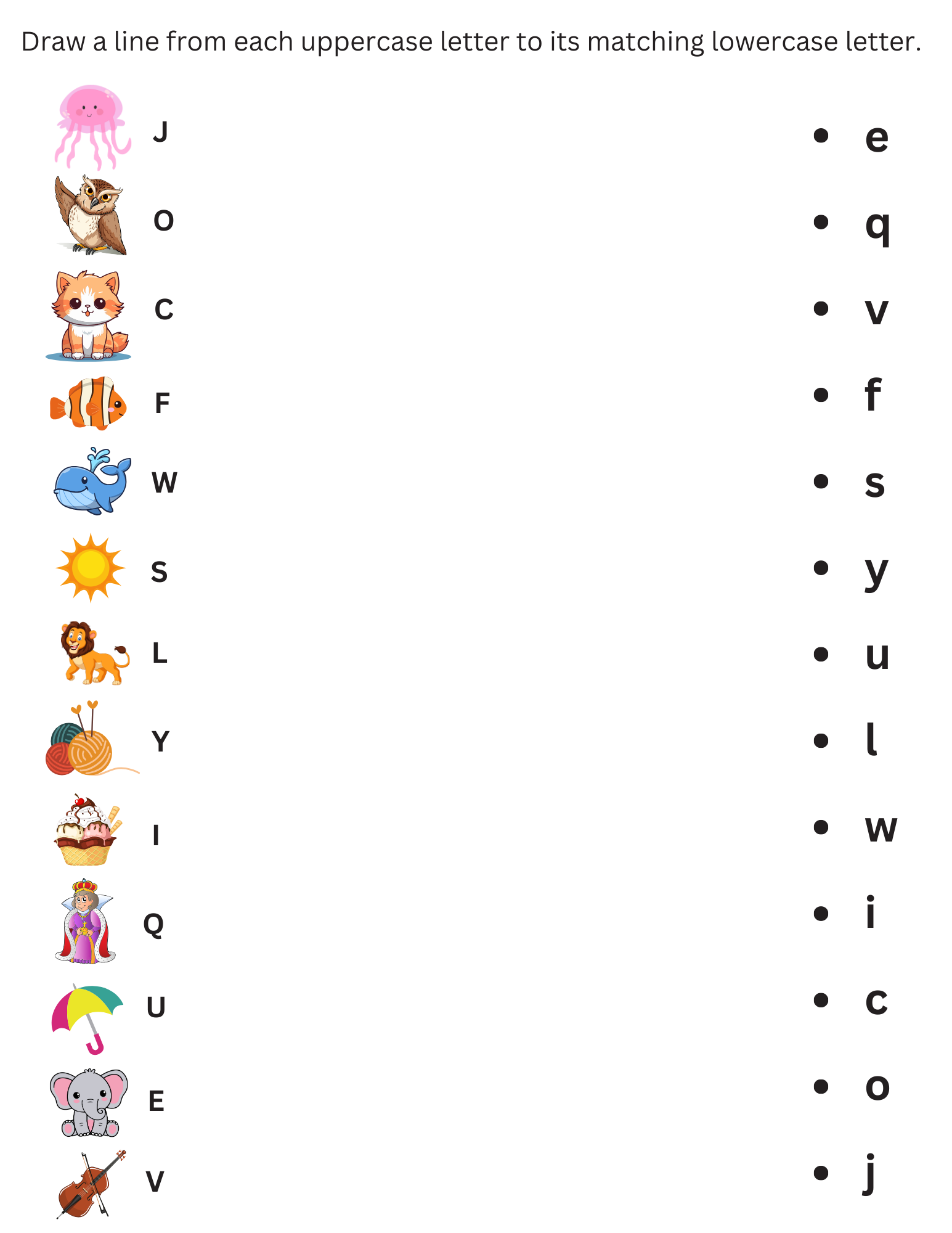 Printable Match Uppercase And Lowercase Letters Kindergarten Worksheets Made By Teachers Letter Matching Uppercase And Lowercase Worksheets Printable PDF Download Grade Levels Prek K Homeschool Etsy