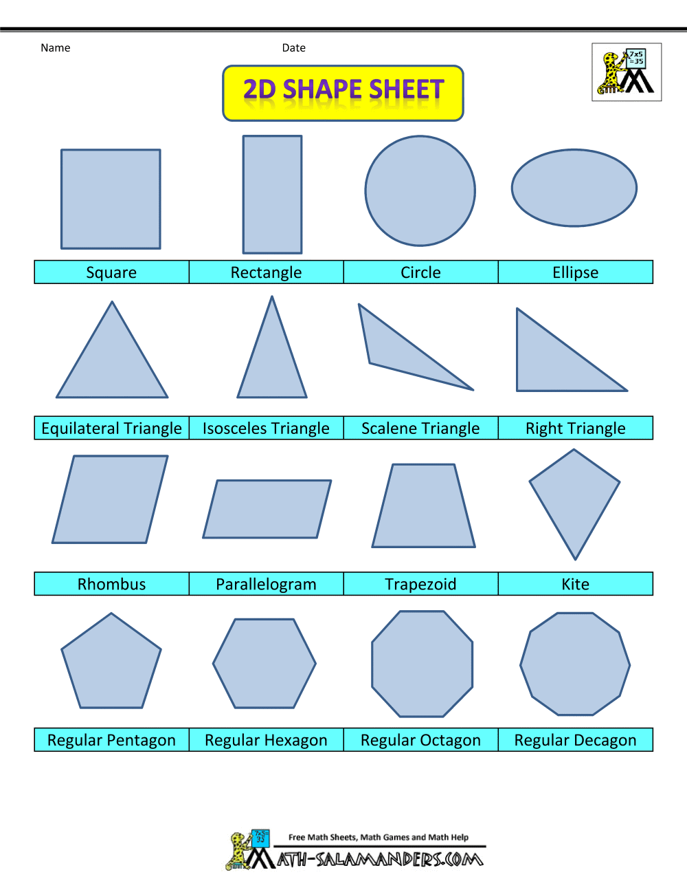Printable Shapes 2D And 3D Printable Shapes 2D And 3D Worksheets Library