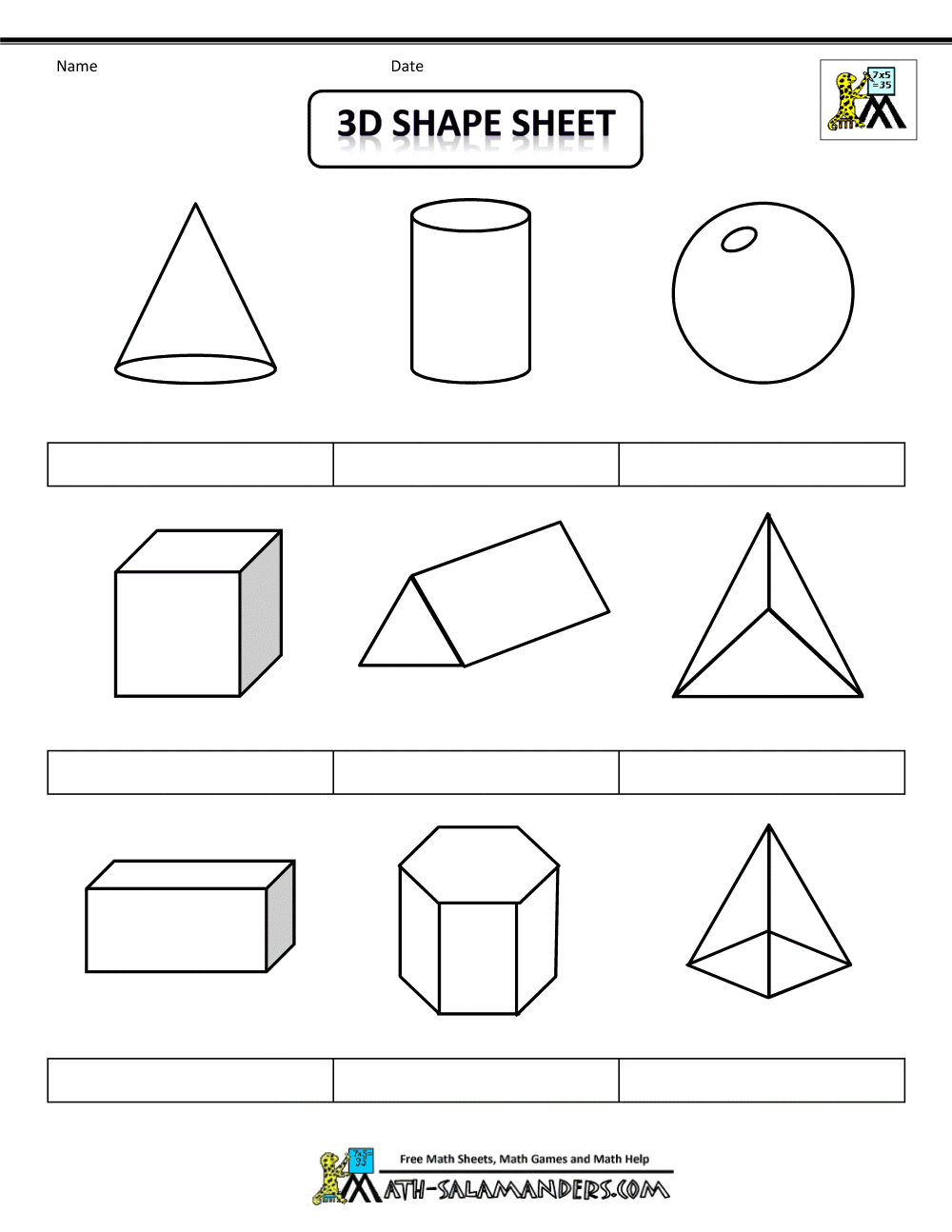 Printable Shapes 2D And 3D Worksheets Library Printable Shapes 2D And 3D Worksheets Library