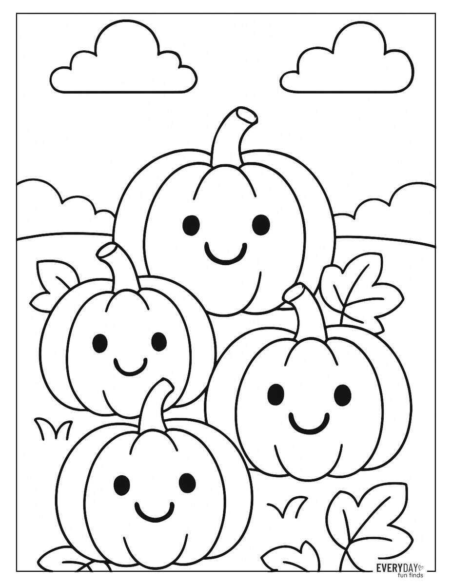 Pumpkin Coloring Pages Free Printables Pumpkin Patch Coloring Sheet Color Me Mine