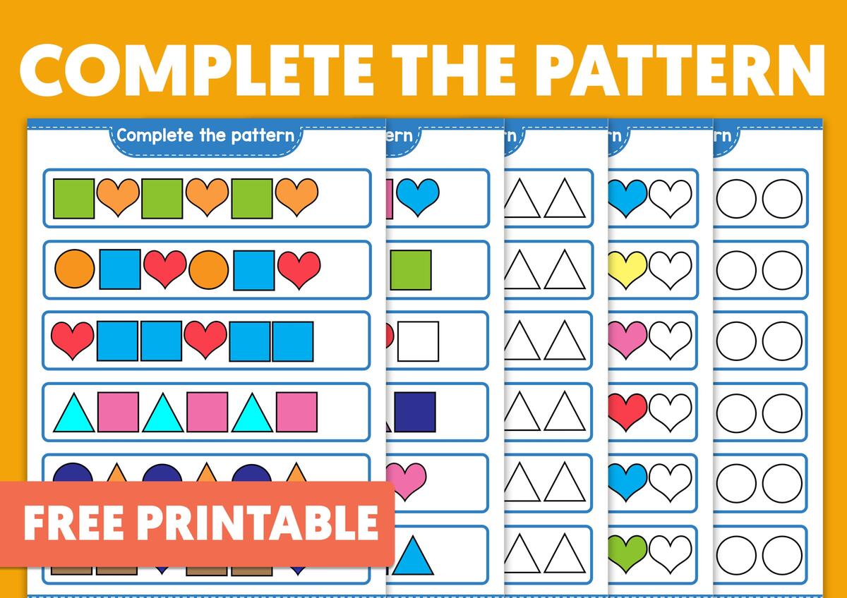 Repeating Pattern Worksheets Free PRINTABLE Pdf Worksheets Library